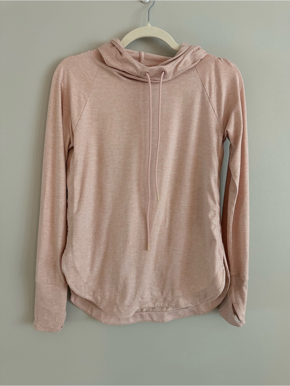 Athleta Blush Pink Hoodie Pullover Lightweight Stretch Size XS